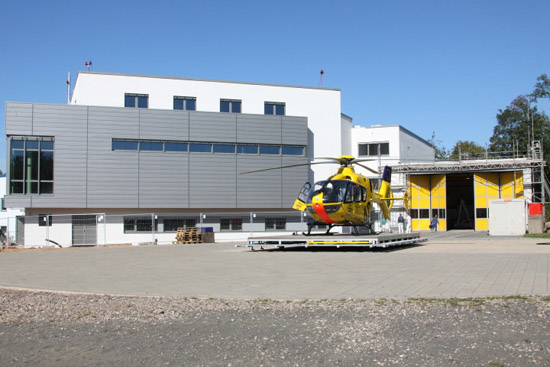 Der Neubau der Rettungsleitstelle befindet sich direkt neben der Station von &ldquo;Christoph 16&ldquo;
