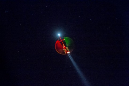 Beeindruckend: die H135 der AAD im Nachtflug