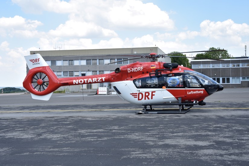 An der Station Dortmund der DRF Luftrettung kommt eine H145 zum Einsatz