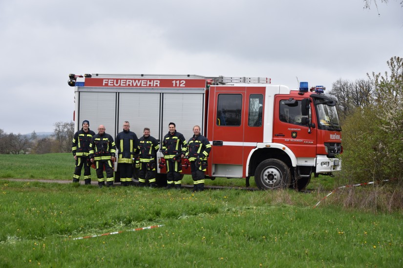 Am Sonderlandeplatz stellten die ehrenamtlichen Kräfte der Freiwilligen Feuerwehr Bad Wildungen den Brandschutz sicher