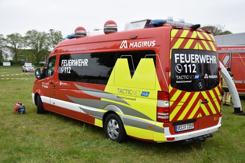Aus dem Landkreis Vechta nach Delmenhorst kam dieser Mercedes-Benz Sprinter Einsatzleitwagen &ldquo;Robotic Command&ldquo;
