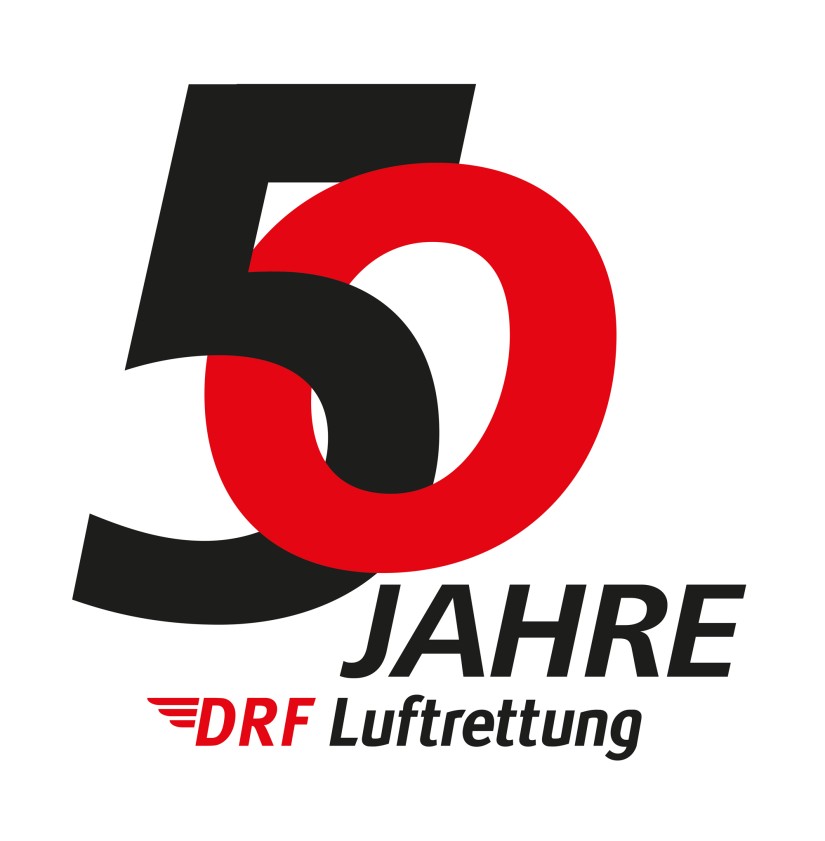 Das Jubiläumslogo “50 Jahre DRF Luftrettung“