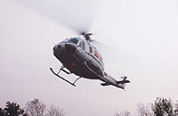 Die Bell 205 D-HOEB im Einsatz