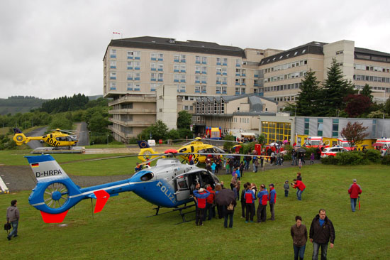 Das Luftrettungszentrum "Christoph 10" am St. Elisabeth Krankenhaus in Wittlich lud am 16. Juni zu einem Tag der offenen Tür ein