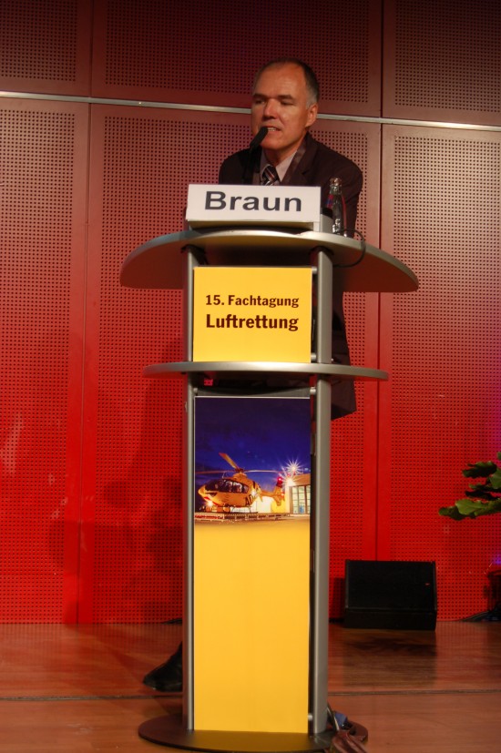 Jörg Braun von der DRF Luftrettung stellte die verschiedenen Funktionen des RTH vor