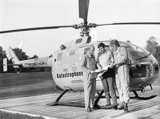 Zum ersten Mal hob Christoph 1 im November 1970 vom Krankenhaus München-Harlaching zu Rettungseinsätzen ab