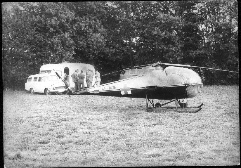 Der Praktische Arzt Hans-Werner Feder führte im Sommer 1967 seinen wegweisenden Hubschrauberversuch durch