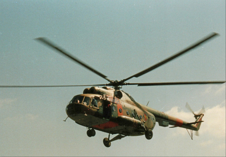 Als RTH eingesetzter Milit&auml;rhubschrauber des Musters Mil Mi-8T mit SAR-Beschriftung